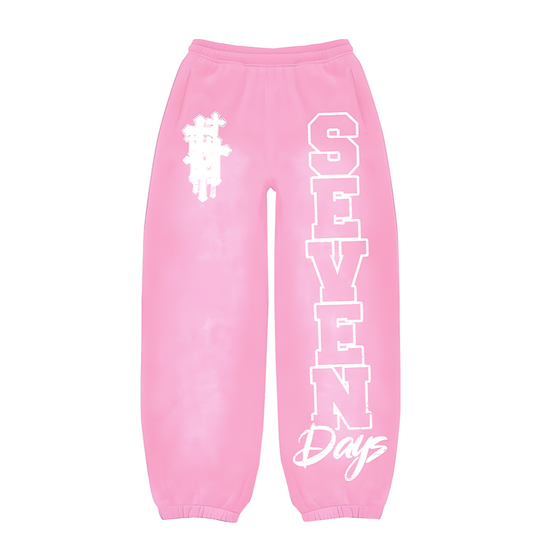 Cloudy Pink Jesus Reign Sweats