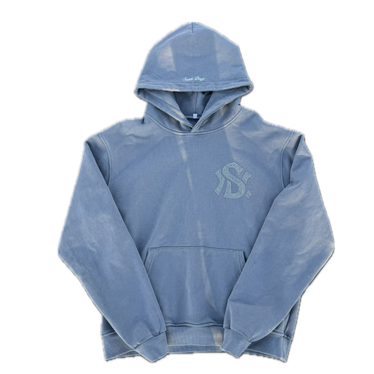 Seven York Rhinestone Hoodie “Grey”