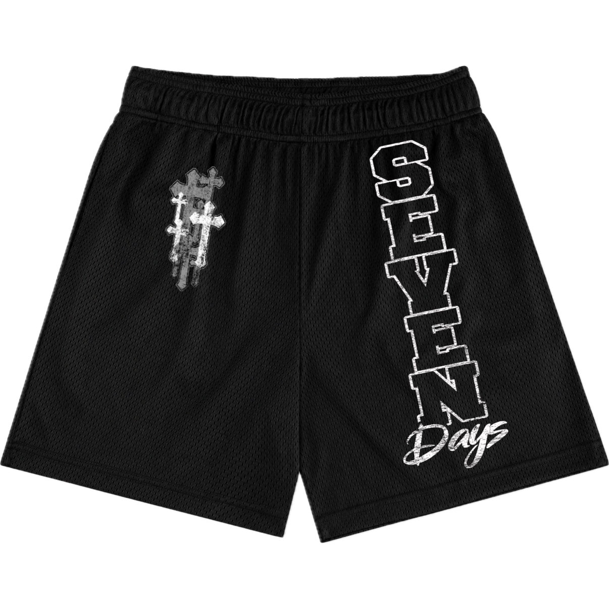 "Astro Black" Jesus Reign Mesh Shorts