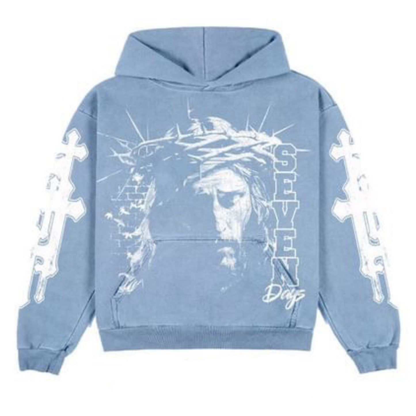 UNC Blue Jesus Reign Hoodie