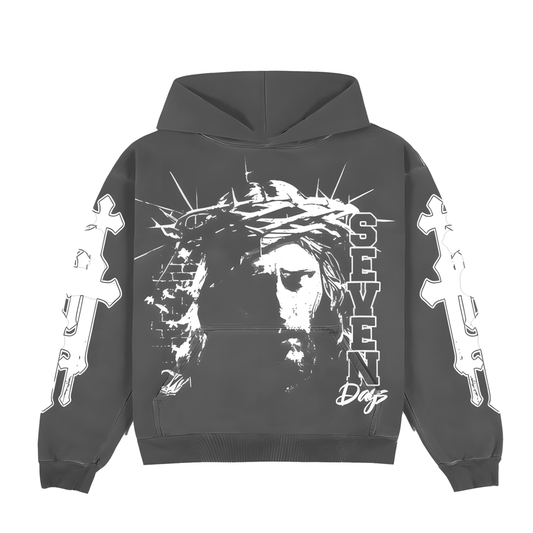 Cool Grey Jesus Reign Hoodie